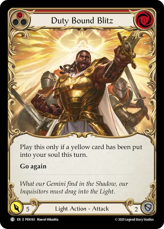 Duty Bound Blitz — Rainbow Foil