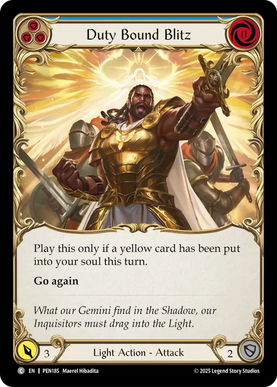 Duty Bound Blitz — Rainbow Foil