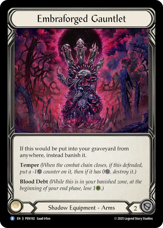Embraforged Gauntlet — Cold Foil