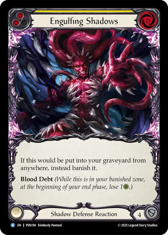 Engulfing Shadows — Rainbow Foil