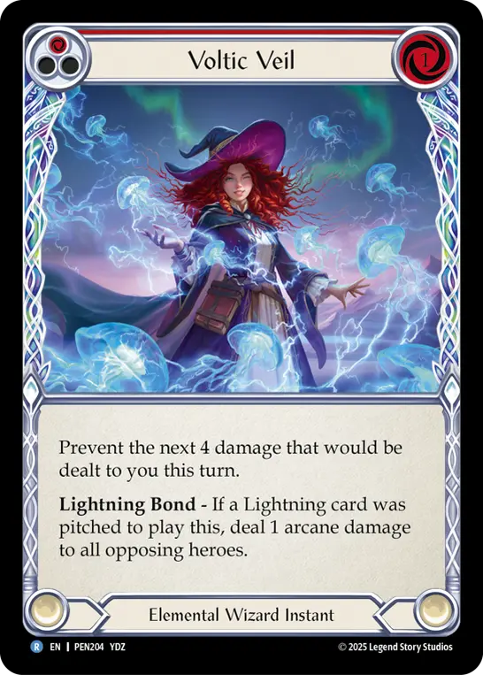 Voltic Veil — Rainbow Foil