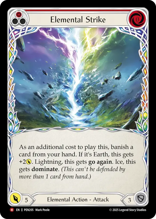 Elemental Strike — Rainbow Foil