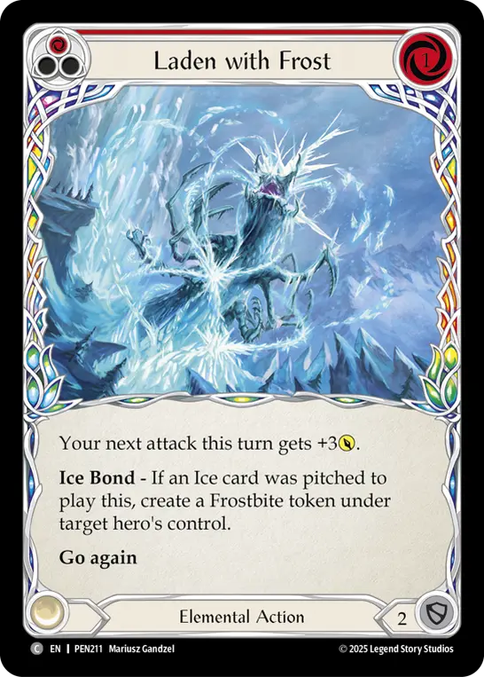 Laden with Frost — Rainbow Foil