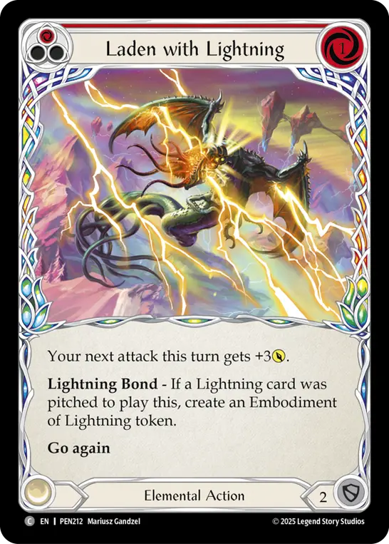 Laden with Lightning — Rainbow Foil