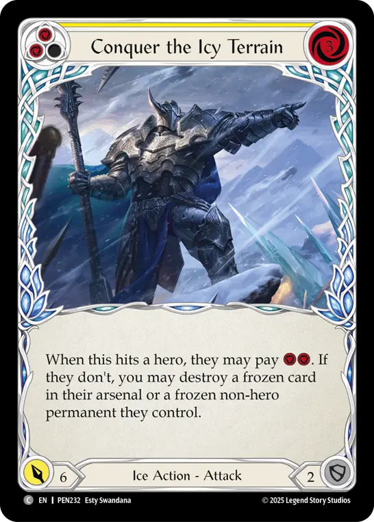 Conquer the Icy Terrain — Rainbow Foil