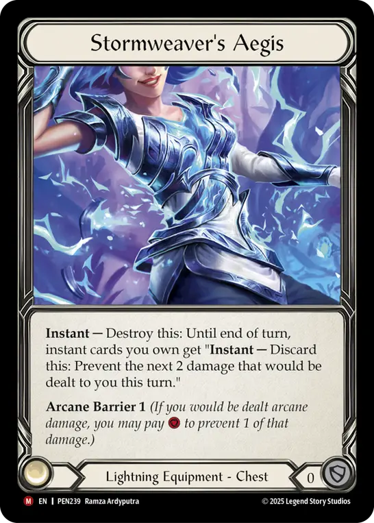 Stormweaver's Aegis — Cold Foil