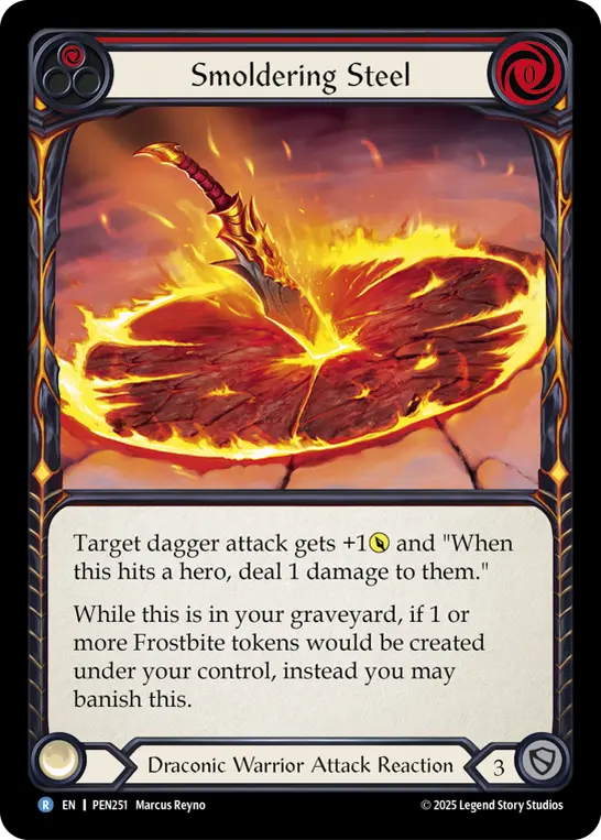 Smoldering Steel — Rainbow Foil