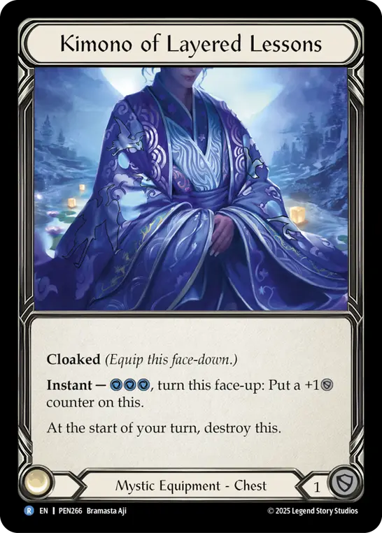 Kimono of Layered Lessons — Cold Foil