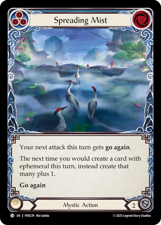 Spreading Mist — Rainbow Foil