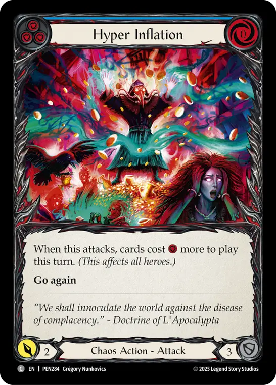 Image of the card for Hyper Inflation (Blue)