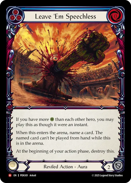 Leave 'Em Speechless — Rainbow Foil