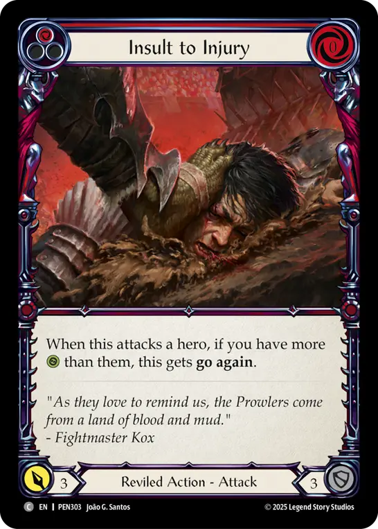 Insult to Injury — Rainbow Foil