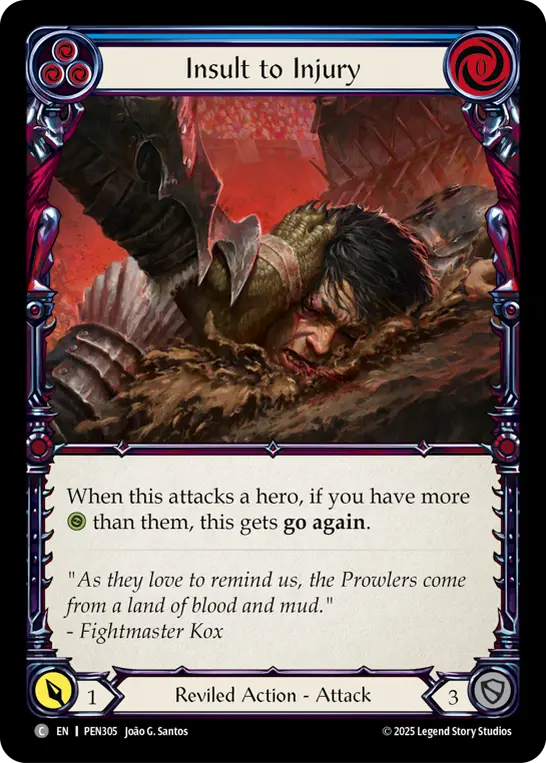 Insult to Injury — Rainbow Foil