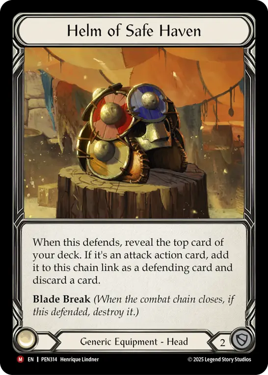 Helm of Safe Haven — Cold Foil