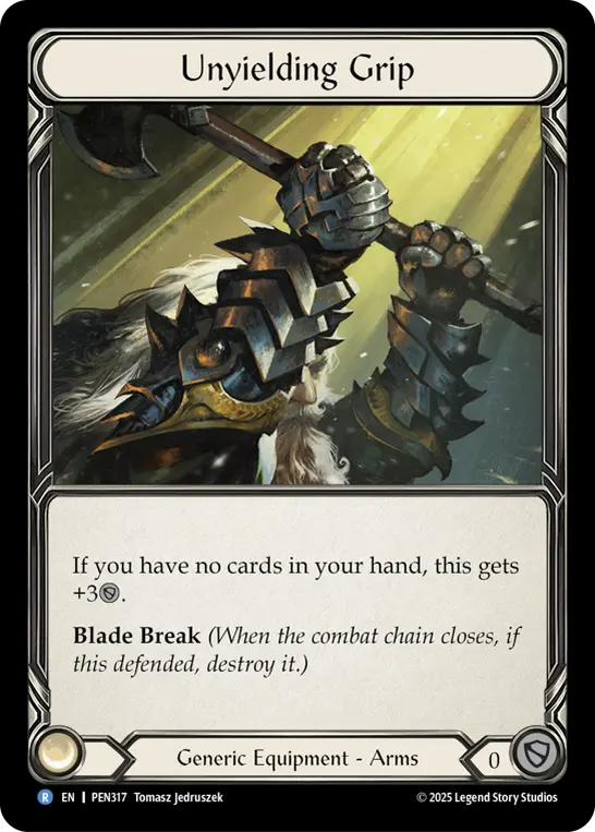 Unyielding Grip — Cold Foil