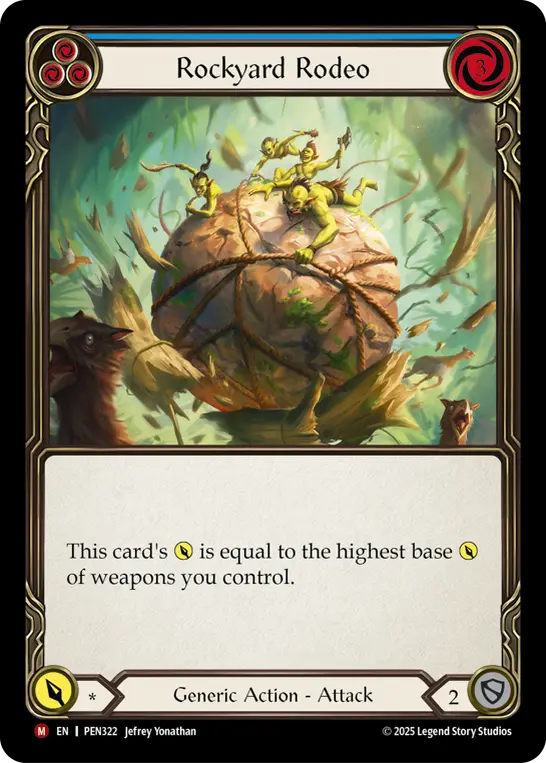 Card image of Rockyard Rodeo (Blue)