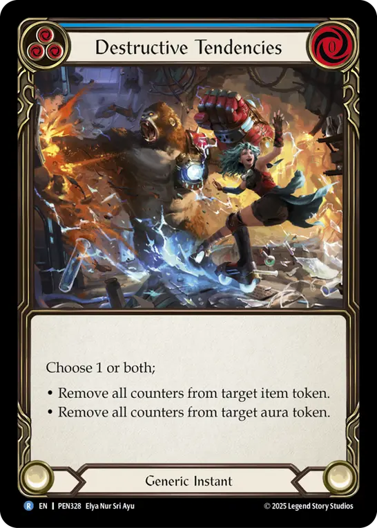 Destructive Tendencies — Rainbow Foil
