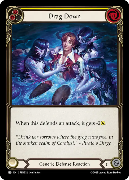 Drag Down — Rainbow Foil