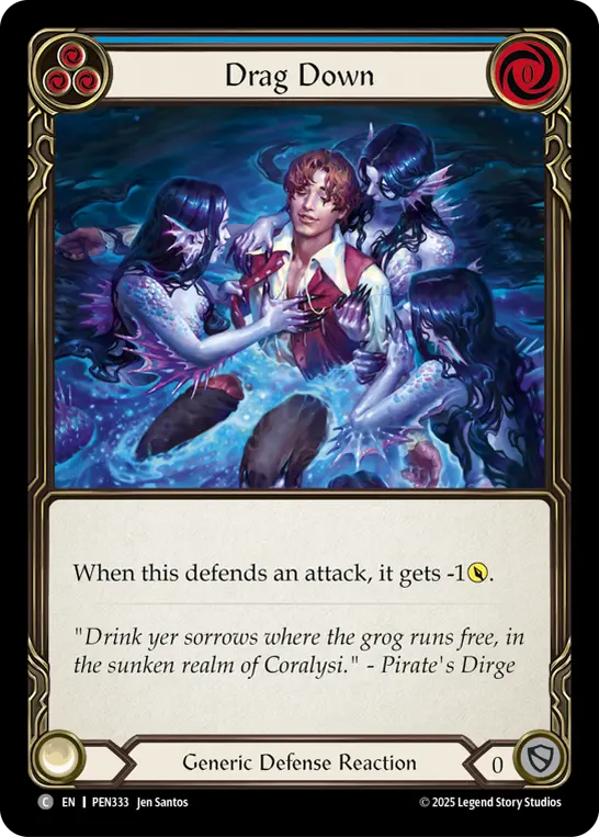 Drag Down — Rainbow Foil