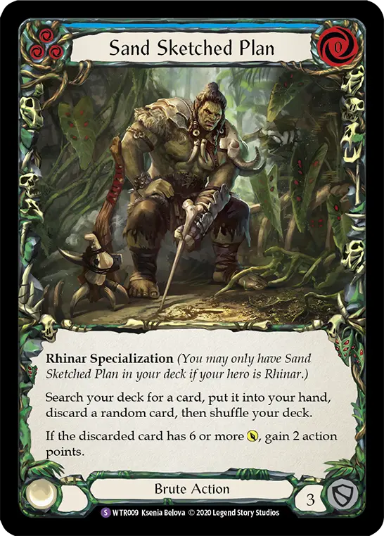 Sand Sketched Plan — Welcome to Rathe - Unlimited Revised — Rainbow Foil