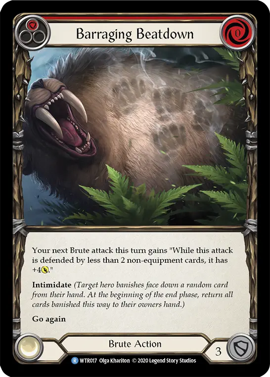 Barraging Beatdown — Welcome to Rathe - Unlimited Revised — Rainbow Foil