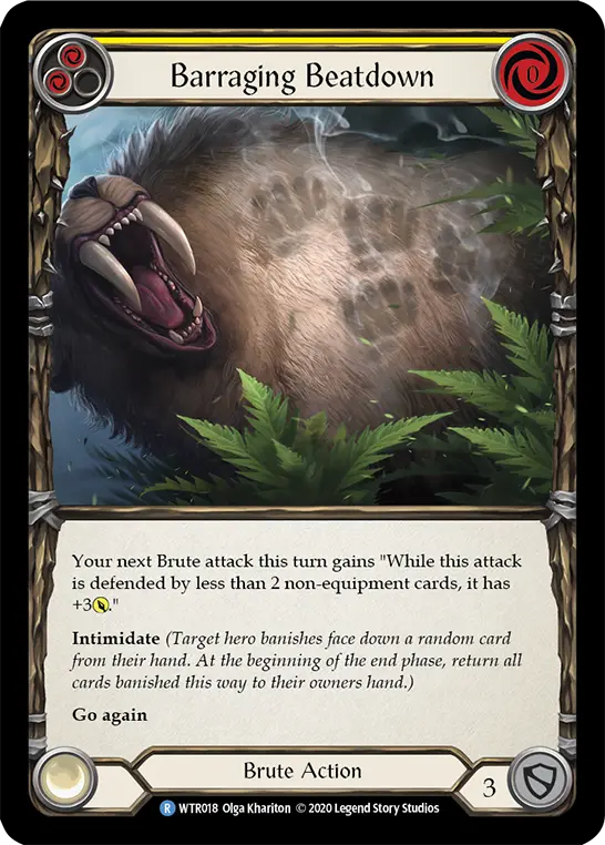 Barraging Beatdown — Welcome to Rathe - Unlimited Revised — Rainbow Foil