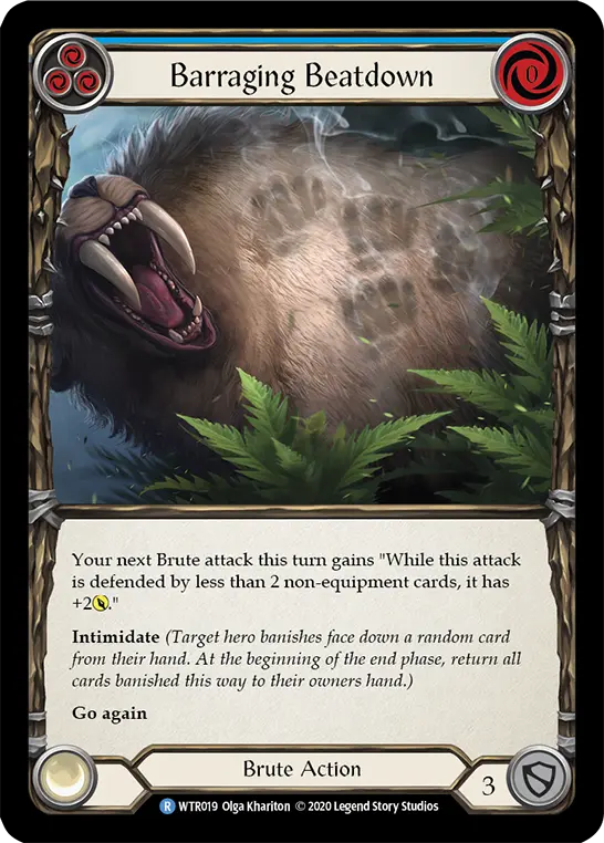 Barraging Beatdown — Welcome to Rathe - Unlimited Revised — Rainbow Foil