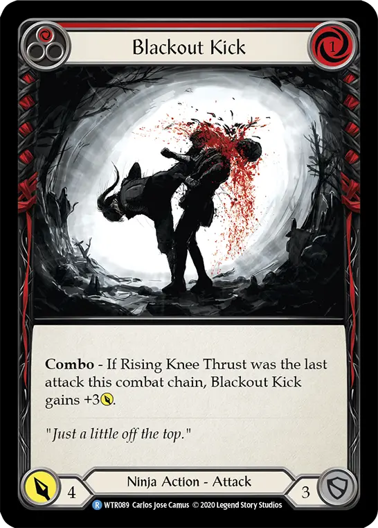 Blackout Kick — Welcome to Rathe - Unlimited Revised — Rainbow Foil