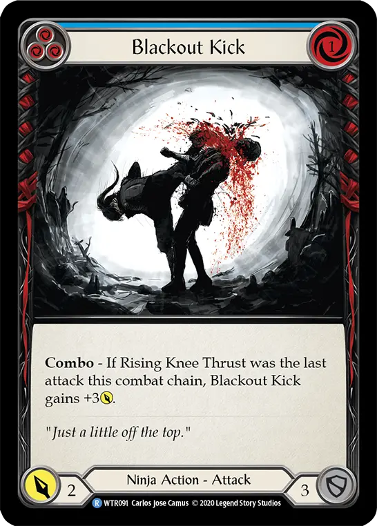 Blackout Kick — Welcome to Rathe - Unlimited Revised — Rainbow Foil