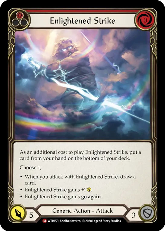 Enlightened Strike — Welcome to Rathe - Unlimited Revised — Rainbow Foil
