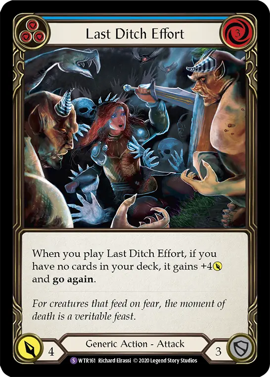 Last Ditch Effort — Welcome to Rathe - Unlimited Revised — Rainbow Foil