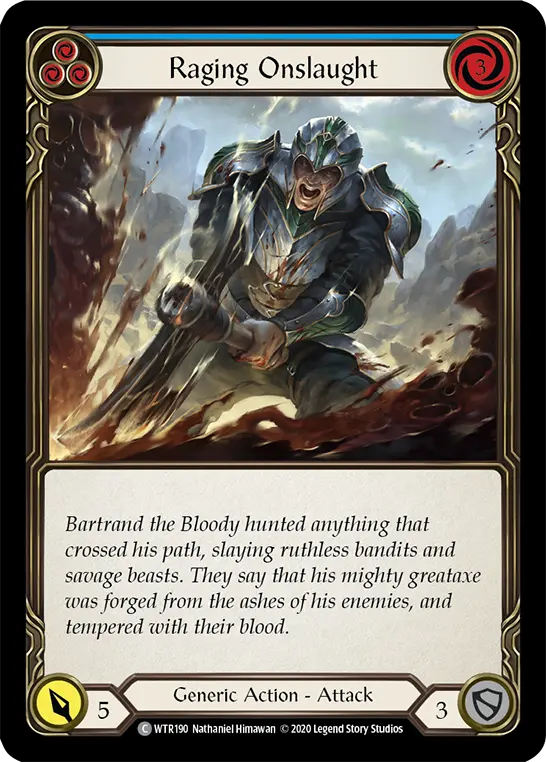 Raging Onslaught — Welcome to Rathe - Unlimited Revised — Rainbow Foil