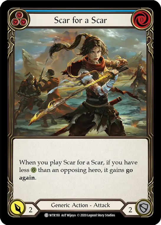 Scar for a Scar — Welcome to Rathe - Unlimited Revised — Rainbow Foil