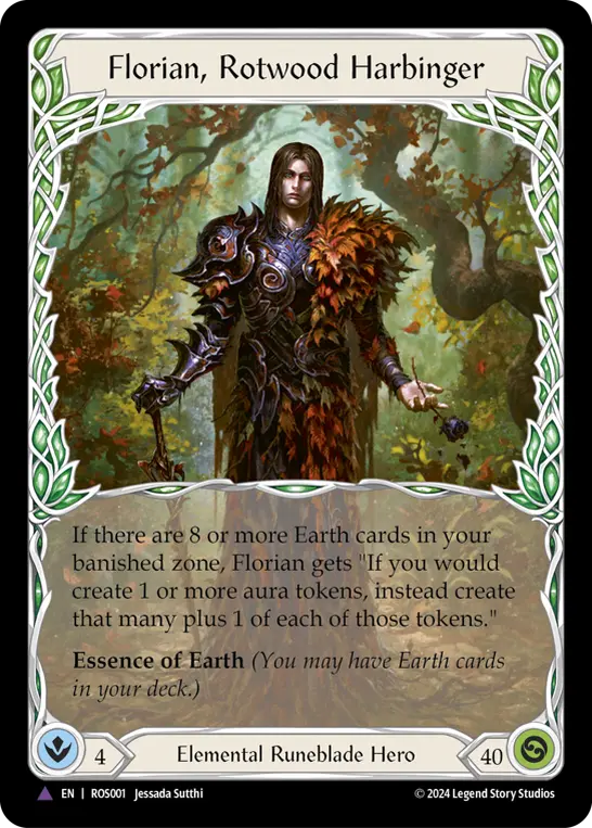 Florian, Rotwood Harbinger — Extended Art — Cold Foil