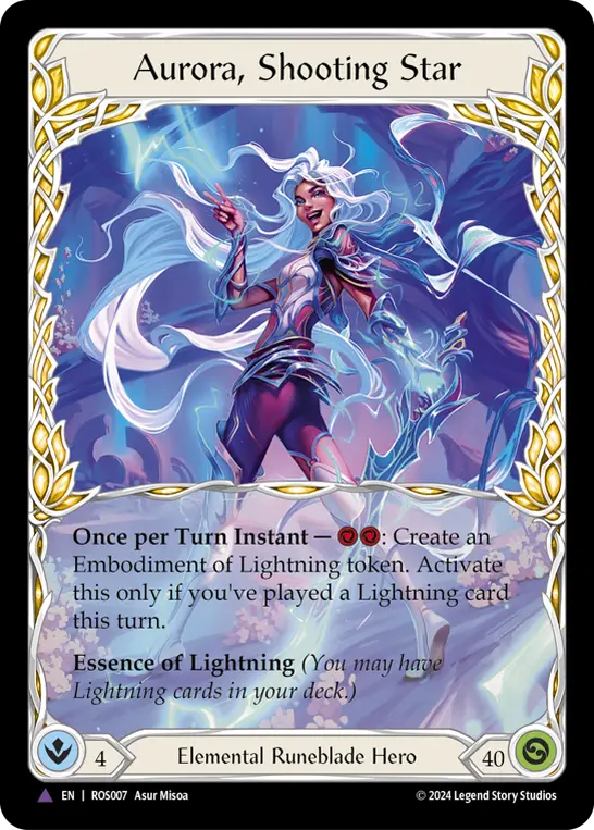 Aurora, Shooting Star — Extended Art — Cold Foil