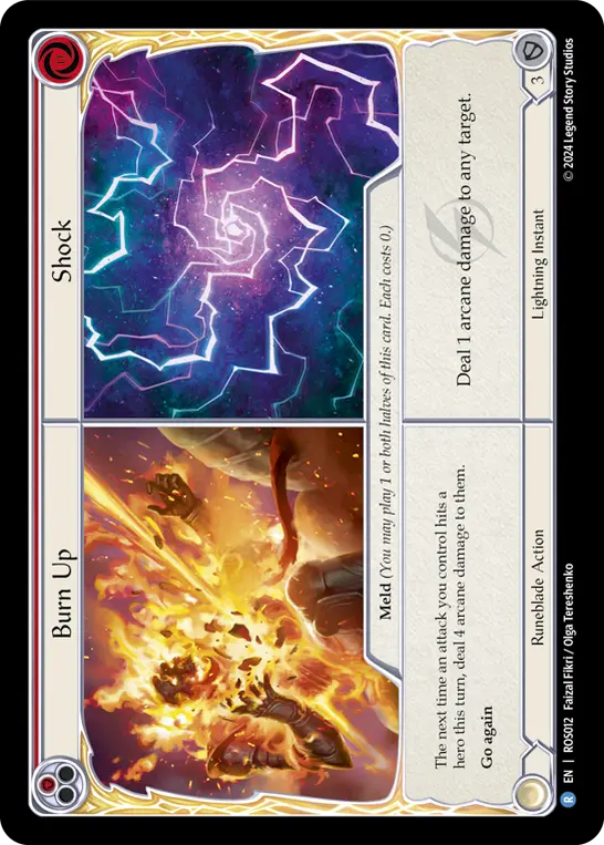 Burn Up||Shock — Rainbow Foil