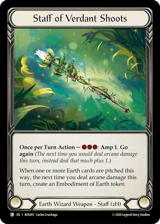 Staff of Verdant Shoots — Cold Foil