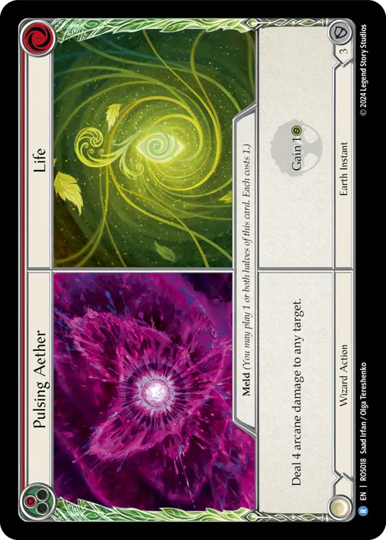 Pulsing Aether||Life — Rainbow Foil
