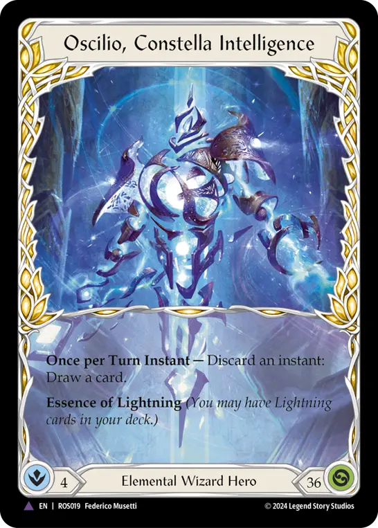 Oscilio, Constella Intelligence — Extended Art — Cold Foil