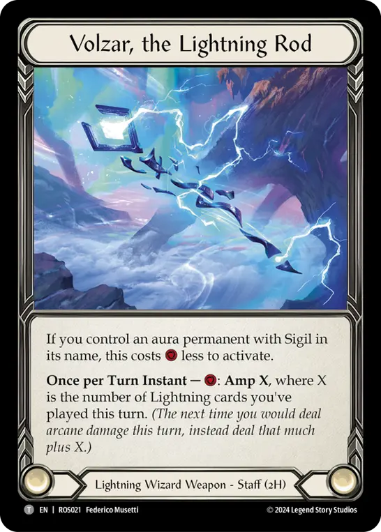 Volzar, the Lightning Rod — Cold Foil
