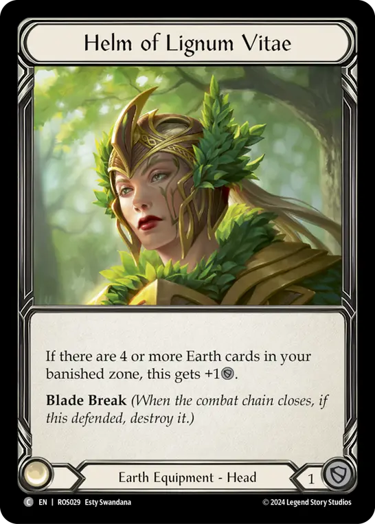 Helm of Lignum Vitae — Cold Foil