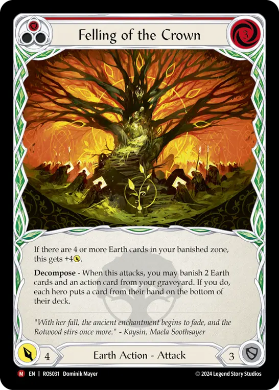 Felling of the Crown — Rainbow Foil