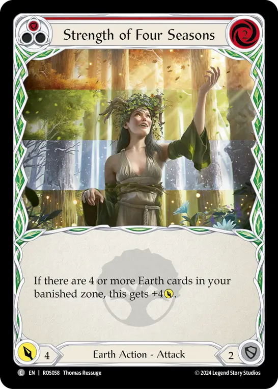 Strength of Four Seasons — Rainbow Foil