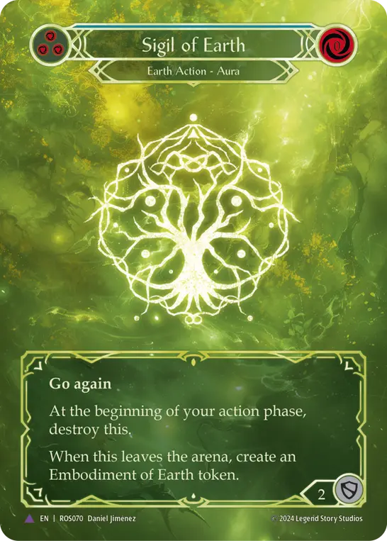 Sigil of Earth — Extended Art — Cold Foil