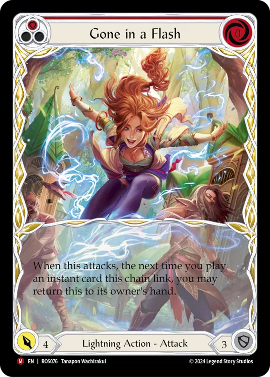 Gone in a Flash — Extended Art — Rainbow Foil