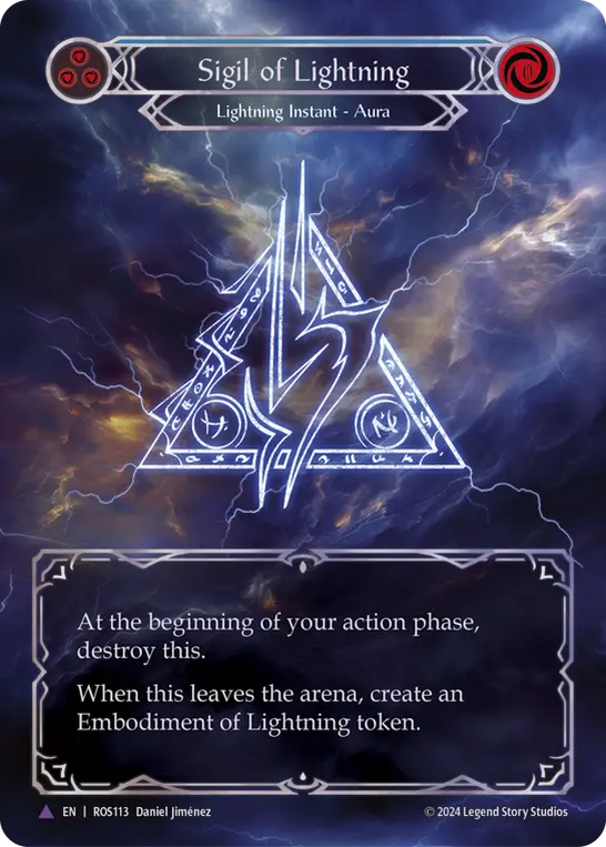 Sigil of Lightning — Extended Art — Cold Foil