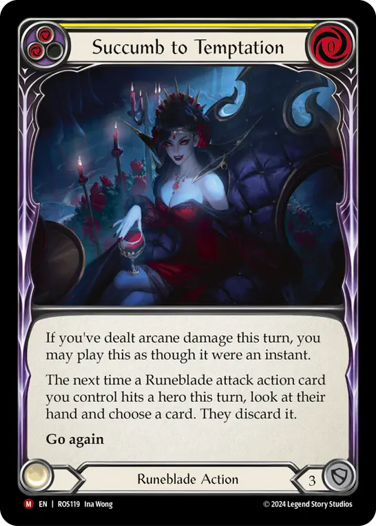 Succumb to Temptation — Rainbow Foil