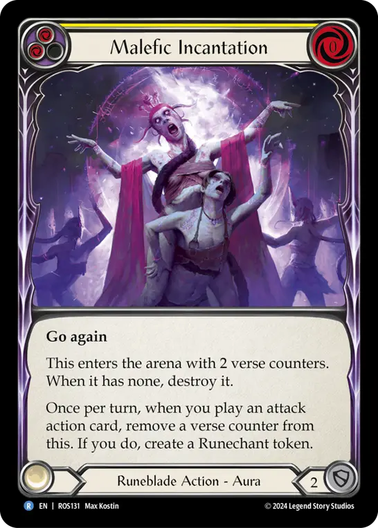 Malefic Incantation — Rainbow Foil