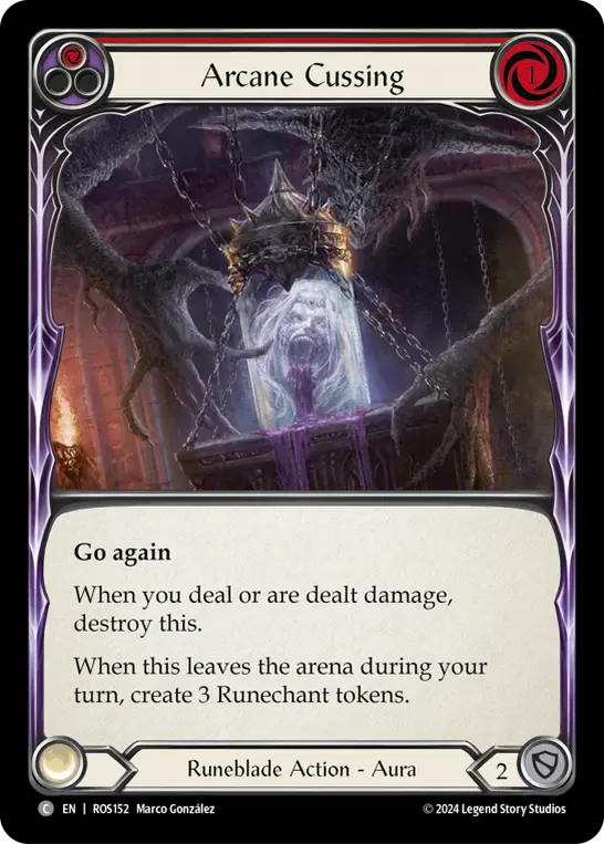 Arcane Cussing — Rainbow Foil
