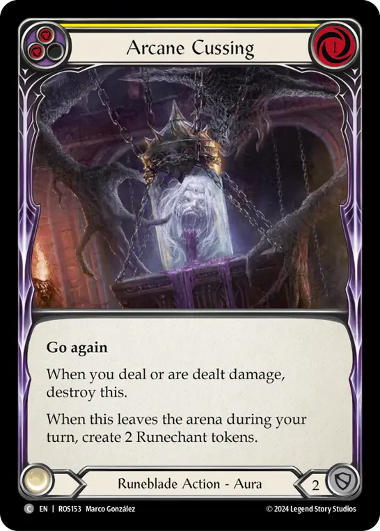 Arcane Cussing — Rainbow Foil